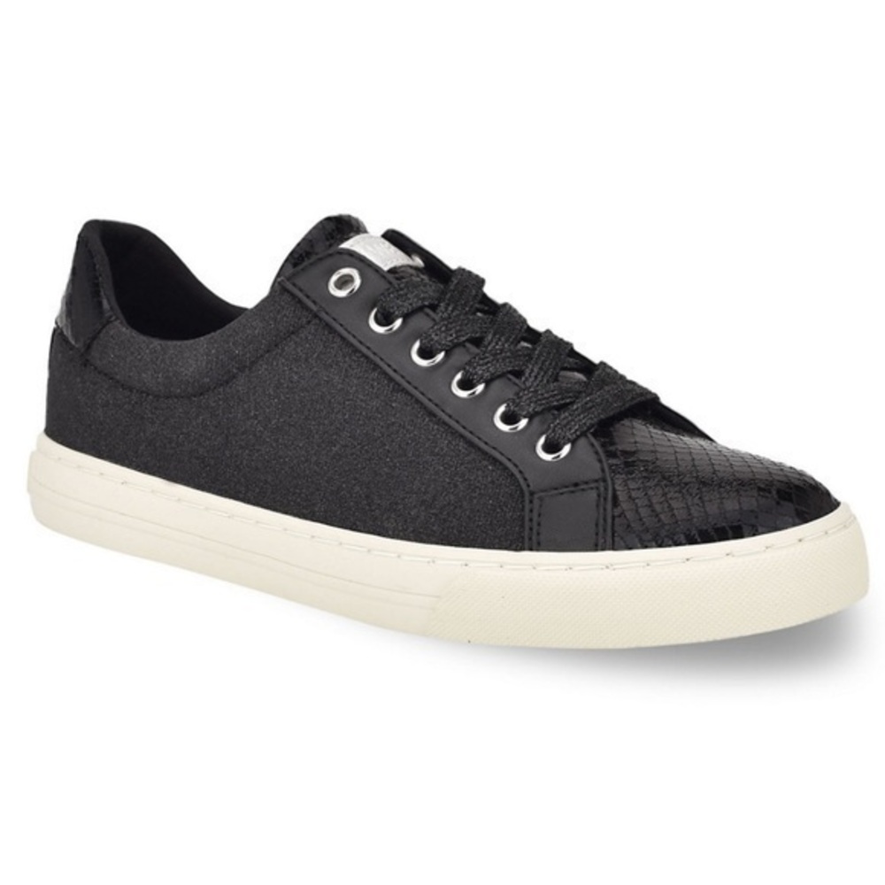 NEW Nine West Layna Women's Sneakers Black Glitter Size 6